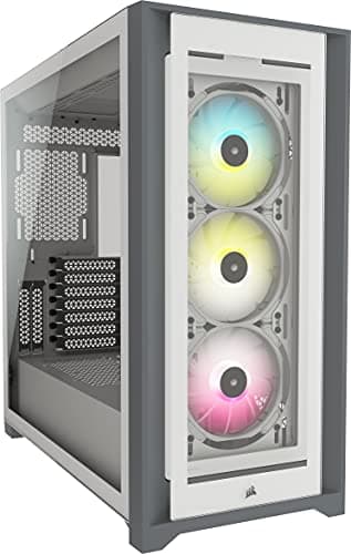 Corsair iCUE 5000X RGB ATX Mid Tower White / Gray Tempered Glass main image
