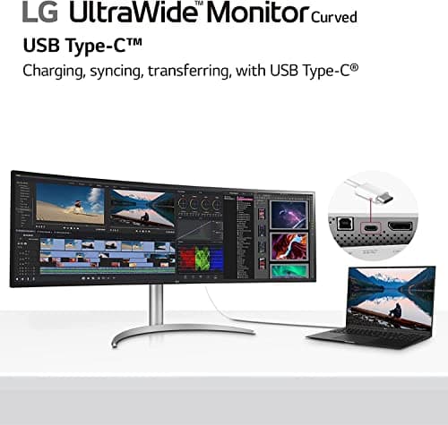 LG 49WQ95C-W 49" 5120x1440 144Hz Nano IPS Curved Monitor image