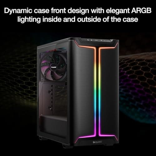 be quiet! Pure Base 501 DX ATX Mid Tower Black Tempered Glass Side Panel image