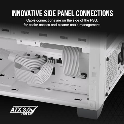 Corsair RM750x SHIFT White Side Interface 750W Fully Modular 80+ Gold Certified image