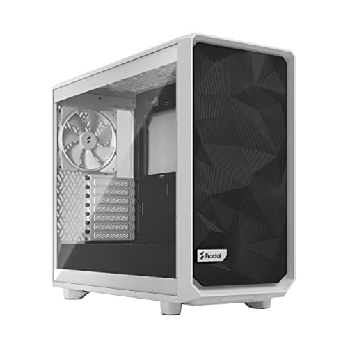 Fractal Design Meshify 2 Lite ATX Mid Tower White / Black with Tempered Glass Side Panel and USB 3.2 Gen 1 Type-A Front Panel image