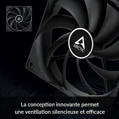 ARCTIC F 120mm 53 CFM Black PWM image