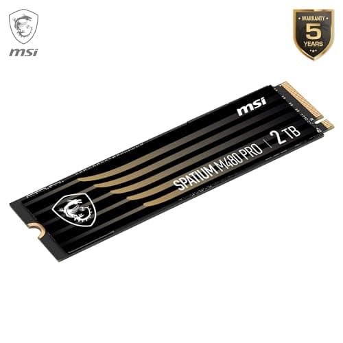 MSI SPATIUM M480 PRO 2TB M.2-2280 SSD PCIe 4.0 x4 NVMe image