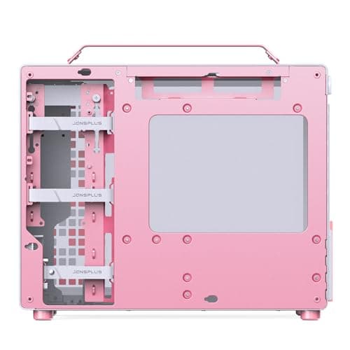 Jonsbo Jonsplus Z20 Micro ATX Desktop Pink / White with Tempered Glass Side Panel and USB 3.2 Gen 2 Type-C, USB 3.2 Gen 1 Type-A image