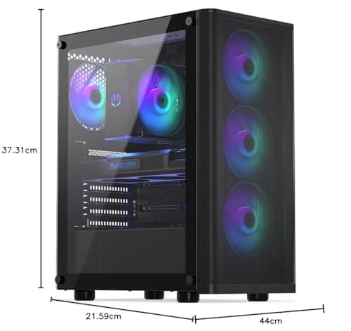ENDORFY Ventum 200 ARGB ATX Mid Tower Black Tempered Glass Side Panel image