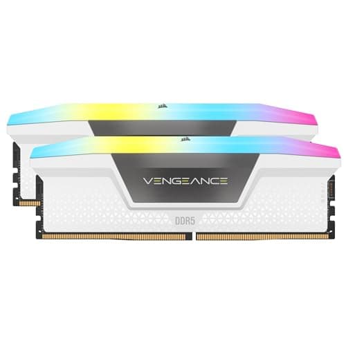 Corsair Vengeance RGB White / Silver DDR5-6000 CL36 32GB (2x16GB) image