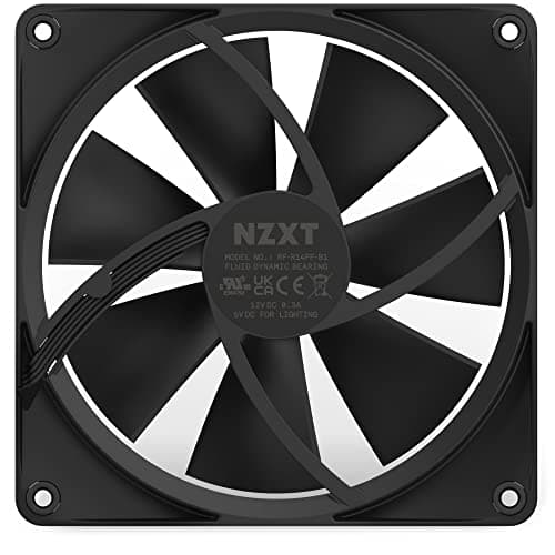 NZXT F140 140mm Black PWM RGB 89.48 CFM image