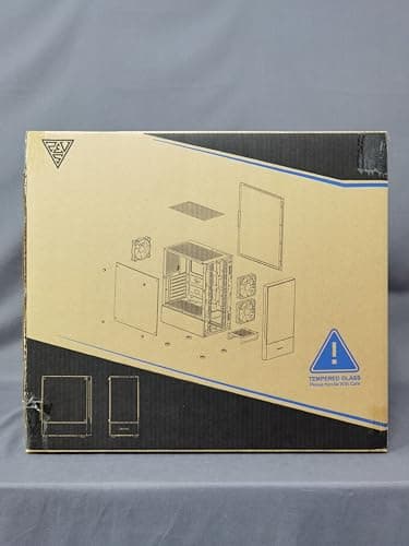 GAMDIAS TALOS E3 ATX Mid Tower White / Black Tempered Glass Side Panel, USB 3.2 Gen 1 Type-A USB 2.0 Type-A image