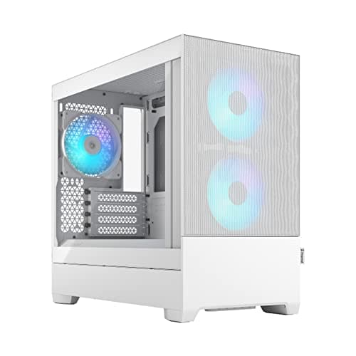 Fractal Design Pop Mini Air Micro ATX Mid Tower White with Tempered Glass Side Panel and USB 3.2 Gen 1 Type-A Front Panel image