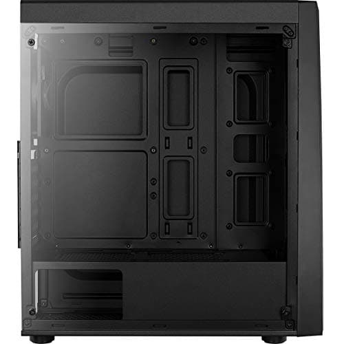 Aerocool Bolt ATX Mid Tower Black with Acrylic Side Panel, USB 3.2 Gen 1 Type-A, USB 2.0 Type-A image