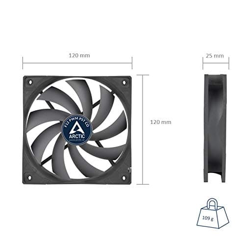 ARCTIC F12 CO 74 CFM 120mm Black PWM image