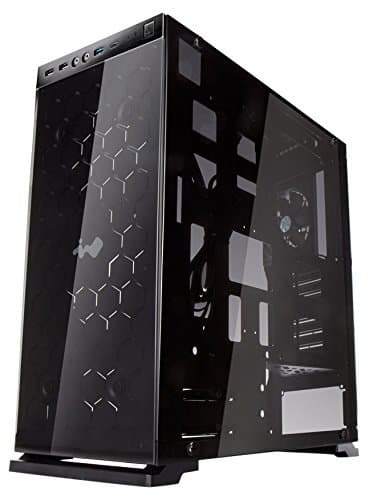 IN WIN 805 GOLD / Black Aluminum / Tempered Glass ATX Mid Tower Computer Case Compatible with ATX 12V/EPS (up to 220mm) Power Supply main image