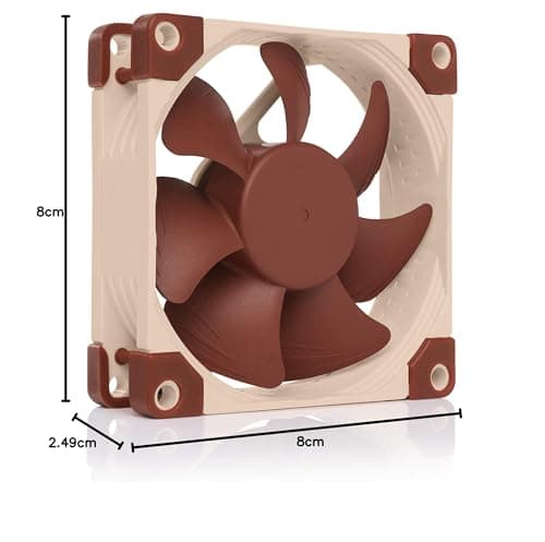 Noctua NF-A8 ULN, Ultra Quiet Silent Fan, 3-Pin (80mm, Brown) image