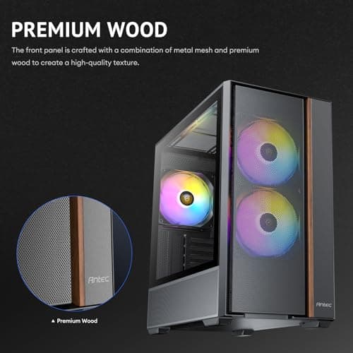 Antec FLUX REAR Mid Tower Case With Tempered Glass image