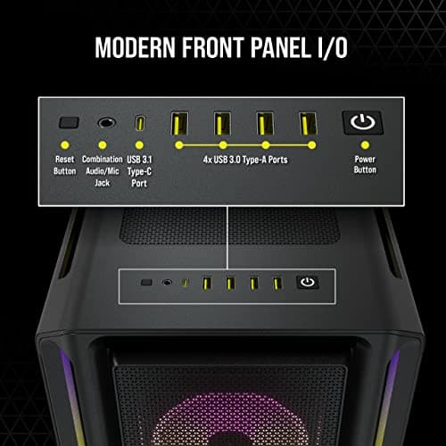 Corsair iCUE 5000T ATX Mid Tower RGB Tempered Glass Side Panel image