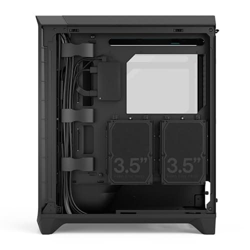Fractal Design Meshify 3 Ambience Pro RGB ATX Mid Tower Black with Tinted Tempered Glass Side Panel and USB 3.2 Gen 2x2 Type-C, USB 3.2 Gen 1 Type-A image