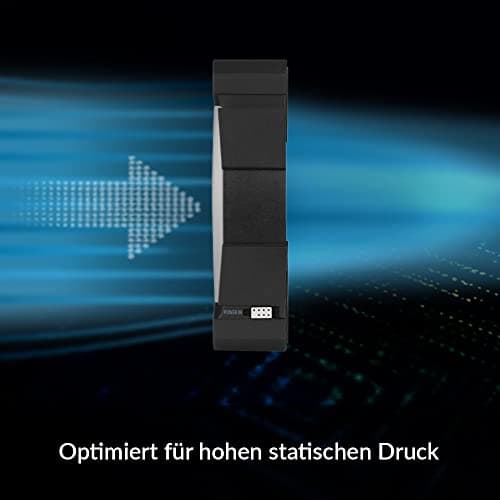 ARCTIC BioniX P120 120mm Black Addressable RGB PWM 48 CFM 3-Pack image