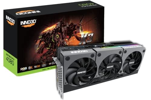 Inno3D GeForce RTX 4080 SUPER X3 OC 16GB GDDR6X Black image