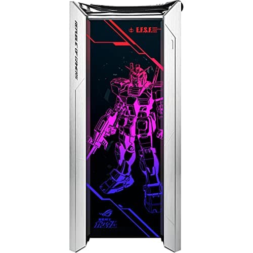 Asus ROG Strix Helios Gundam Edition ATX Full Tower Silver / Multicolor with Tempered Glass Side Panel and USB 3.2 Gen 2 Type-C / USB 3.2 Gen 1 Type-A image