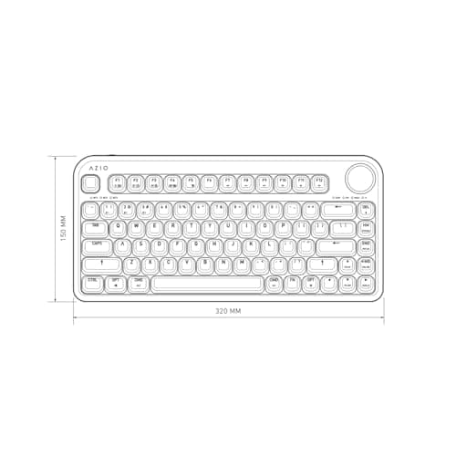 AZIO IZO Bluetooth/Wired Standard Keyboard image