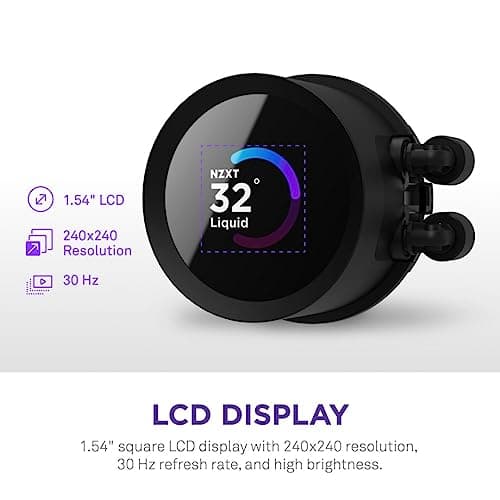 NZXT Kraken Water 280mm RGB 90.79 CFM Black image