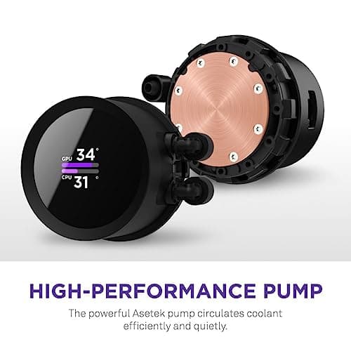 NZXT Kraken Water 280mm RGB 90.79 CFM Black image