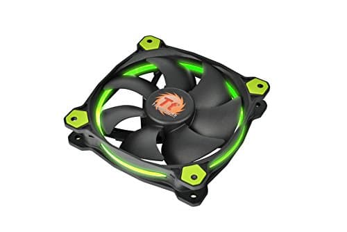 Thermaltake Riing 140mm Black/Green Green LED 1-Pack image