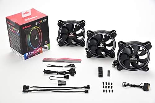 Enermax T.B. 120mm Black Addressable RGB PWM 47.53 CFM 3-Pack image