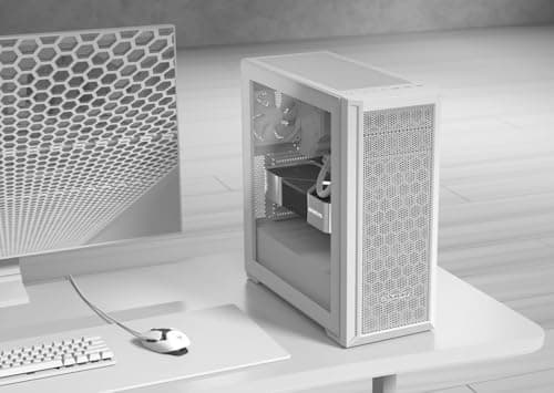 Cougar MX330-G Pro ATX Mid Tower White Tempered Glass Side Panel image