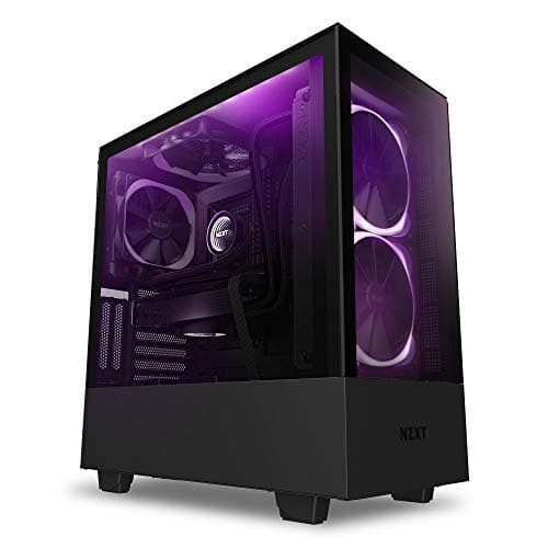 NZXT H510 Elite - CA-H510E-B1 - Premium Mid-Tower ATX Case PC Gaming Case - Dual-Tempered Glass Panel - Front I/O USB Type-C Port - Vertical GPU Mount - Integrated RGB Lighting - Black main image