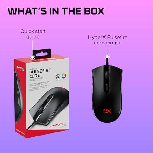 HP HyperX Pulsefire Core RGB Optical Wired Gaming Mouse image