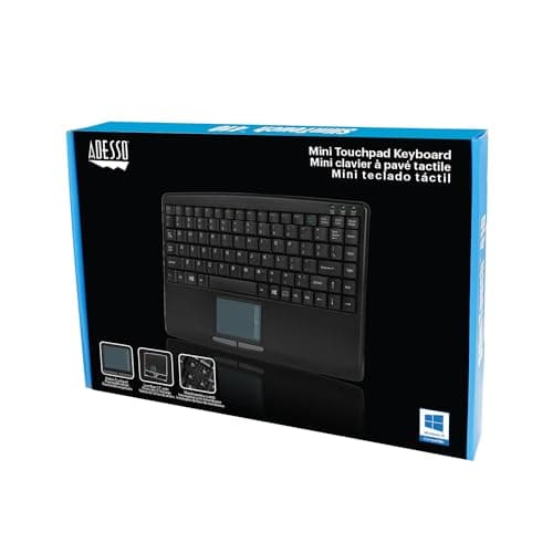 Adesso AKB-410UB Wired Mini Keyboard with Touchpad image