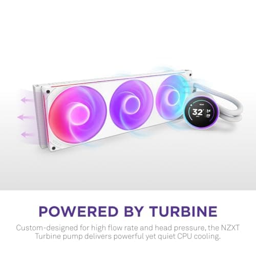 NZXT Kraken Elite RGB (2025) Water 420mm RGB (2025) 98.61 CFM White image