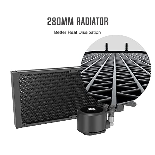 ID-COOLING FROSTFLOW X Water 280mm 76.8 CFM Black / Silver image