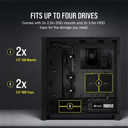 Corsair 4000D AIRFLOW Tempered Glass Mid-Tower ATX Case - Black image