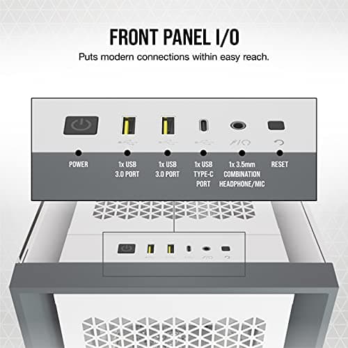 Corsair 5000D AIRFLOW ATX Mid Tower White / Gray Tempered Glass Side Panel image