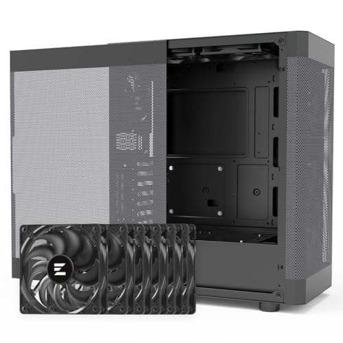 Zalman i4 ATX Mid Tower Black Mesh Side Panel, USB 3.2 Gen 1 & USB 2.0 Front Panel image