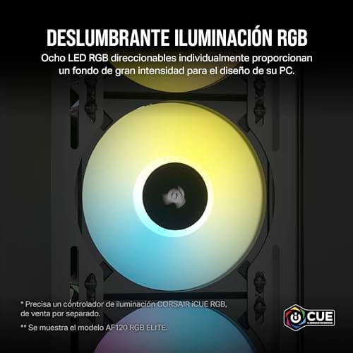 Corsair iCUE AF120 120mm RGB PWM SLIM 56.3 CFM Black image
