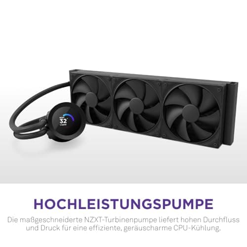 NZXT Kraken Plus 360mm AIO Liquid Cooler with 1.54" LCD image