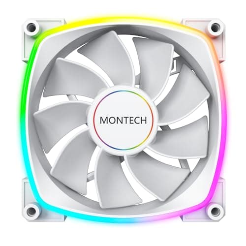Montech RX 140mm White Addressable RGB PWM 90.5 CFM image