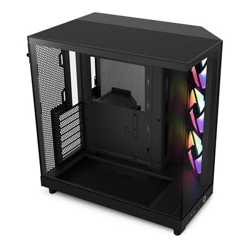 NZXT H6 Flow RGB ATX Mid Tower Black Tempered Glass main image