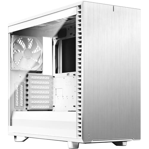 Fractal Design Define 7 White Solid Brushed Aluminum/Steel E-ATX Silent Modular Mid Tower Computer Case main image