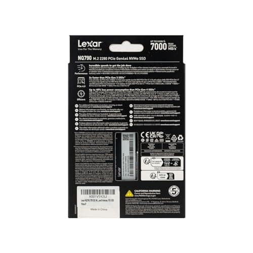 Lexar NQ790 2TB SSD M.2-2280 PCIe 4.0 X4 NVMe image