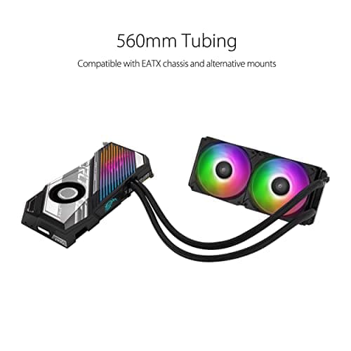 ASUS NVIDIA GeForce RTX 3090 Ti ROG Strix LC Overclocked Liquid Cooled 24GB GDDR6X PCIe 4.0 Graphics Card image