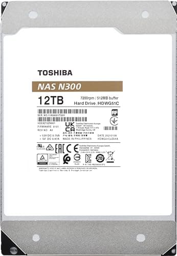 Toshiba N300 NAS 12 TB HDD 3.5" 7200RPM SATA image