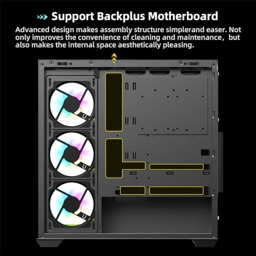 SAMA SV01 ATX Mid Tower Black Tempered Glass Side Panel, USB 3.2 Gen 2 Type-C USB 3.2 Gen 1 Type-A image