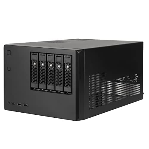 Silverstone CS351 Micro ATX Desktop Black with USB 3.2 Gen 2 Type-C and USB 3.2 Gen 1 Type-A image