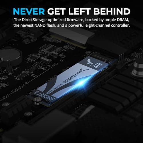 Sabrent Rocket 5 4TB M.2-2280 SSD PCIe 5.0 X4 NVMe image