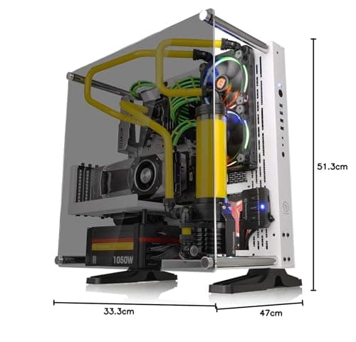 Thermaltake Core P3 TG Snow Edition ATX Mid Tower White Tempered Glass image