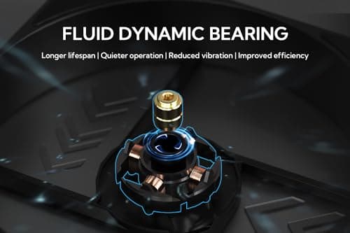 ID-COOLING AF-125 120mm Black 78.25 CFM PWM 3-Pack image